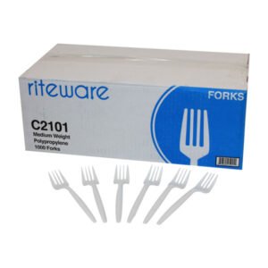 PP Medium Weight Plastic Fork 1