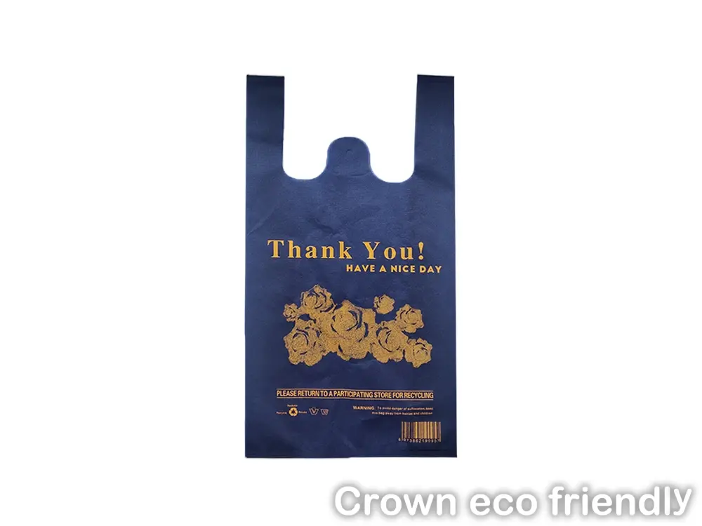 499740 955578 1/6 Size Black 24 MIC - Plastic T-Shirt Bag - 400/Case