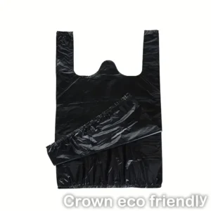 black plastic t-shirt bags