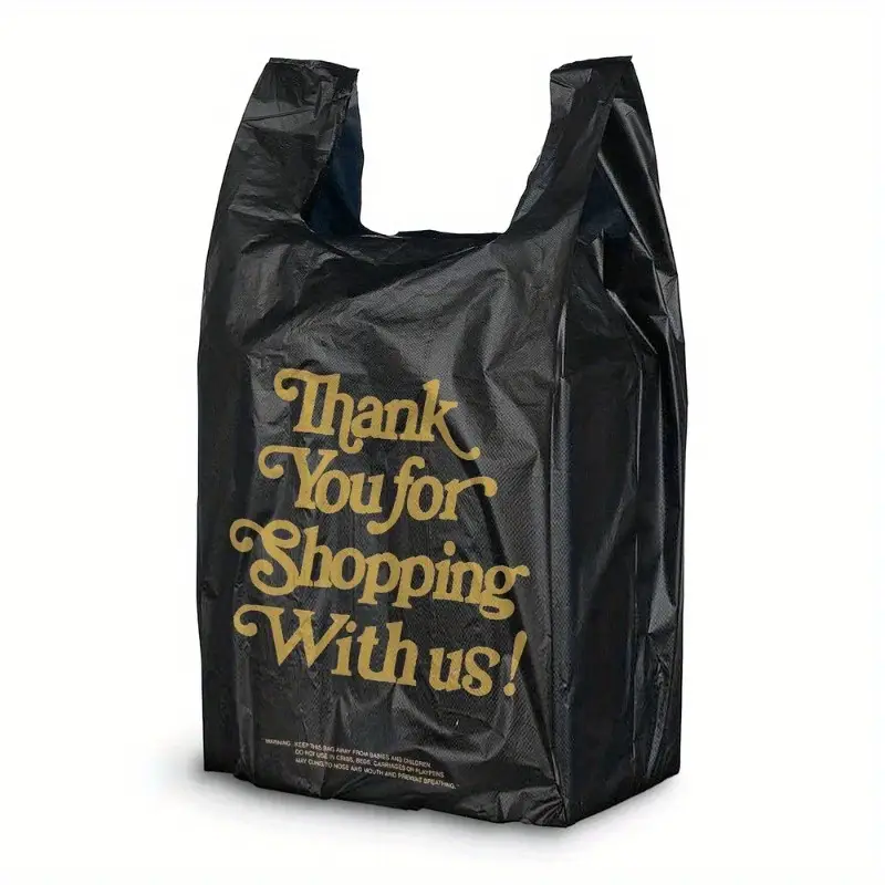 85d62f927af840a8aae2b1cde753be0f goods 1 Black Plastic T-Shirt Bag 1/6 Size 24 MIC