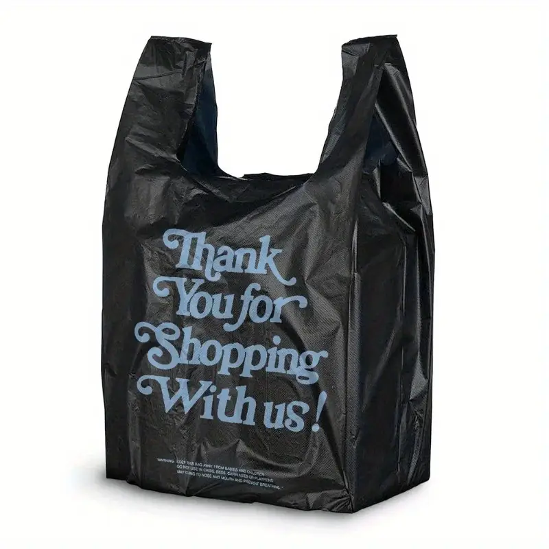 9c93963a7c4544eb83027d4bc8e1e57c goods 1/10 black plastic t-shirt bag